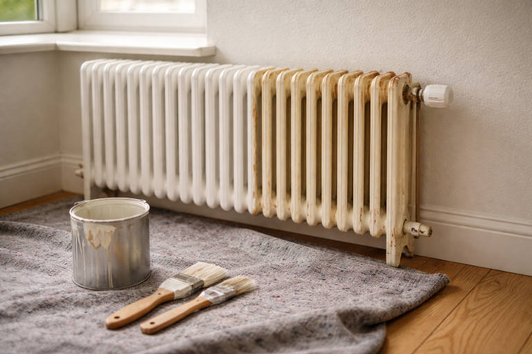 Male radiator uden afskalning: min varme-sikre metode trin for trin