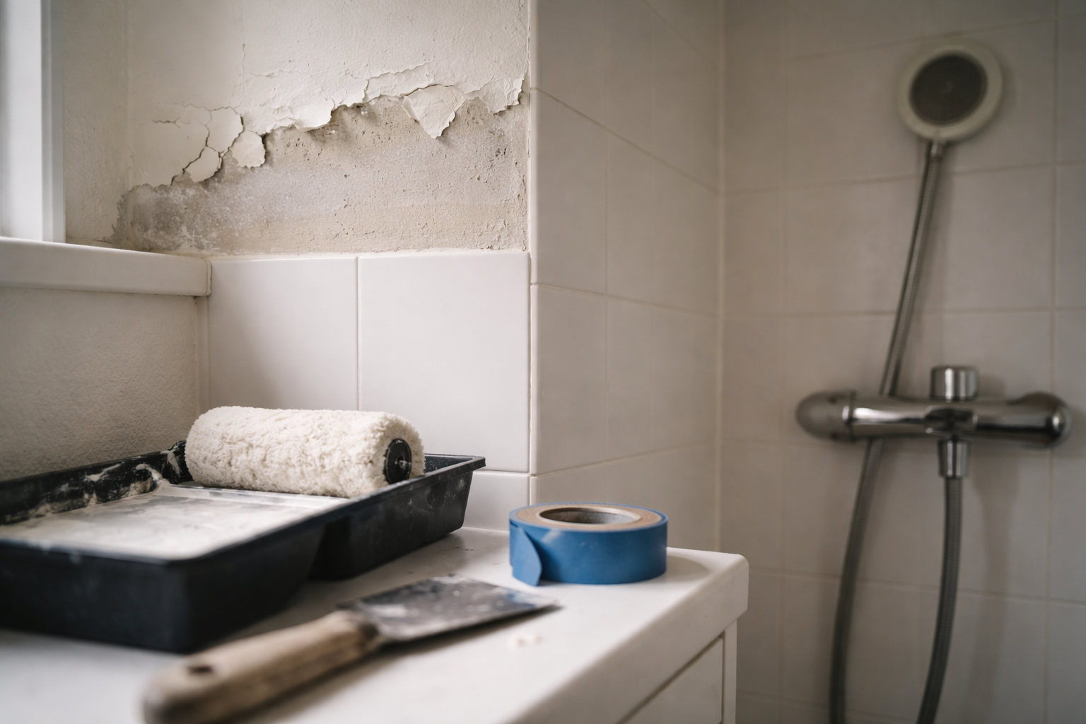 Maling der skaller i badeværelset: find årsagen før du finder rullen