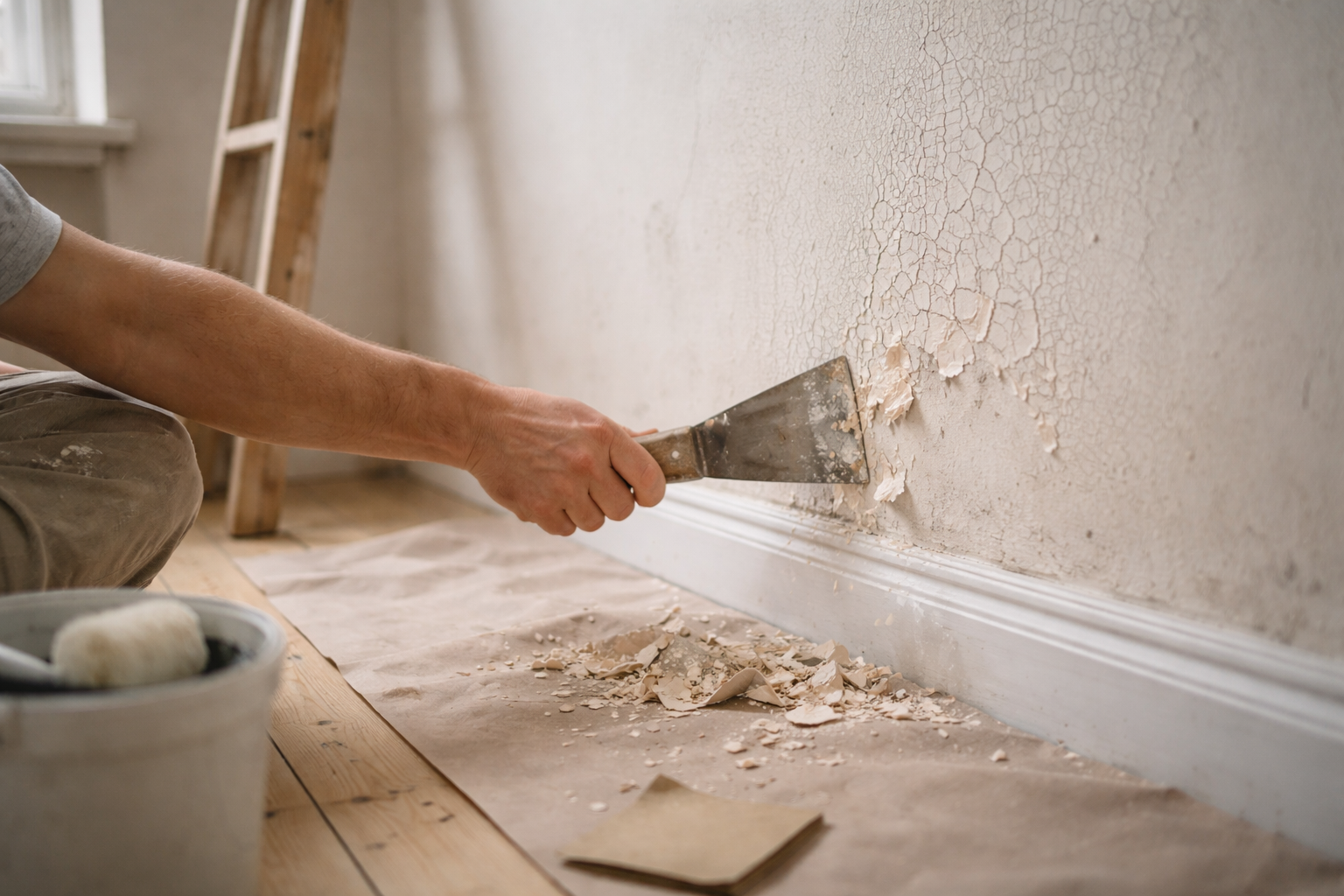 Maling der sprækker og krakelerer: sådan stopper du skaden før den vokser