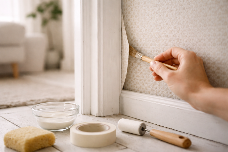 Når tapetkanter slipper: sådan laver du en usynlig redning