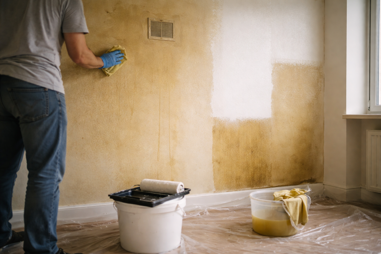 Nikotin på vægge: sådan stopper du gule plamager én gang for alle