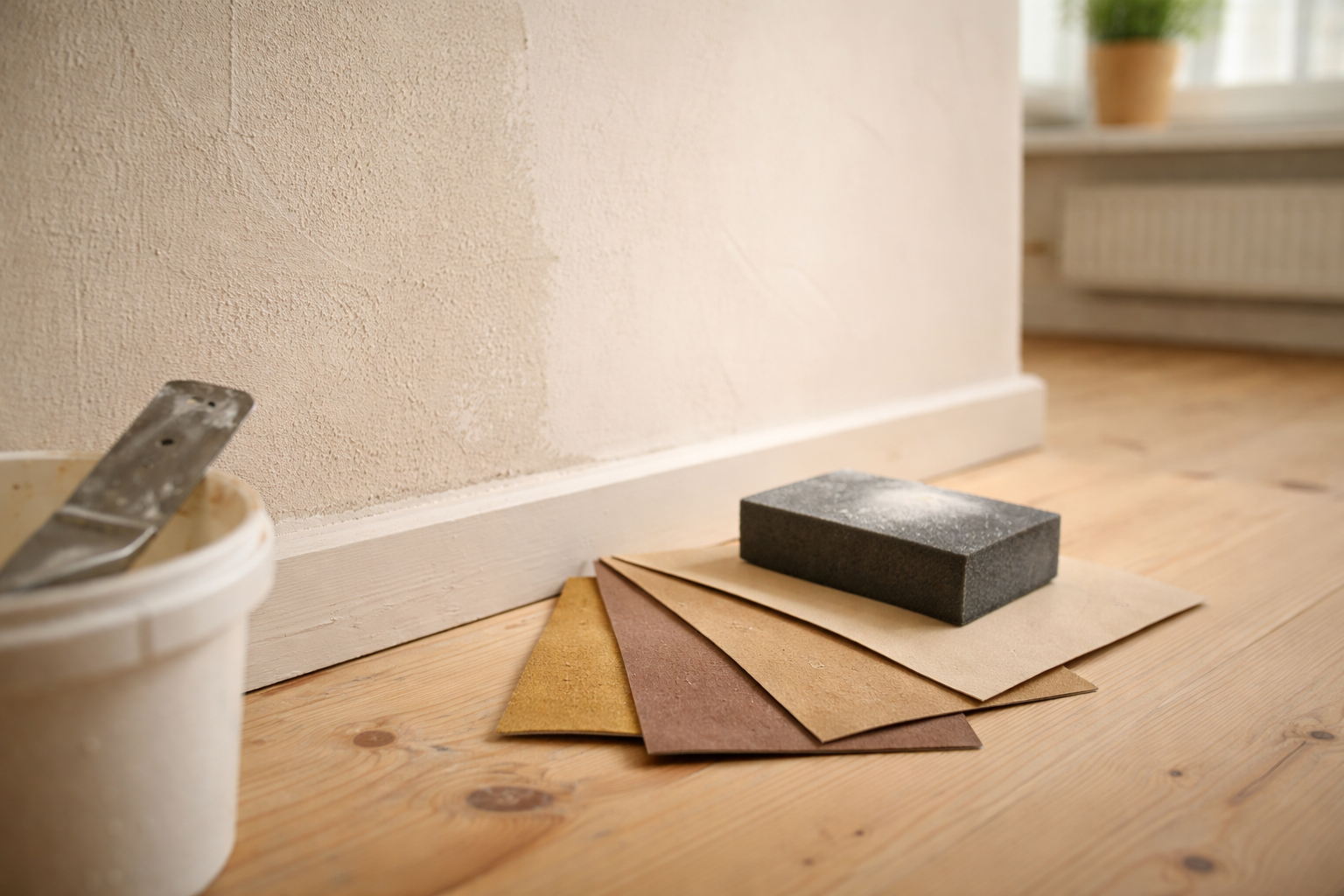 Slibning før maling: sådan vælger du den rigtige kornstørrelse