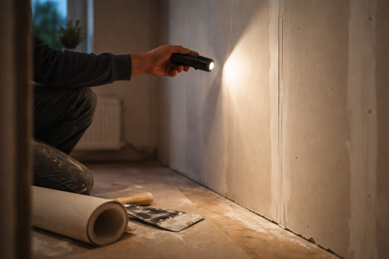 Tapet på gips uden afslørende samlinger: sådan gør du i praksis